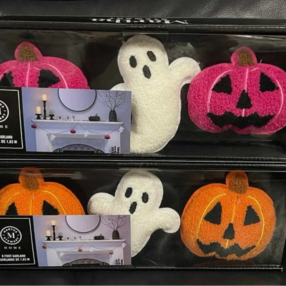 Martha Stewart Pink and White Halloween Garland